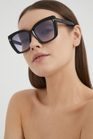 Слънчеви очила Tom Ford дамско в черно