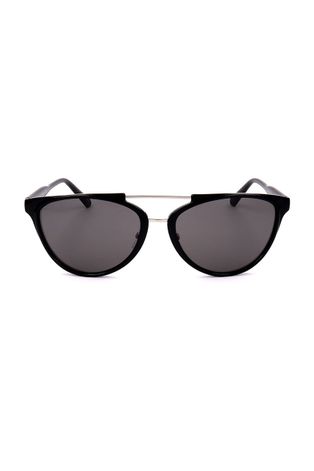 Сонцезахисні окуляри Calvin Klein жіночі колір чорний