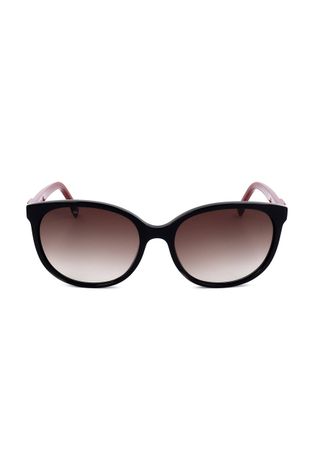 Сонцезахисні окуляри Lacoste жіночі колір чорний