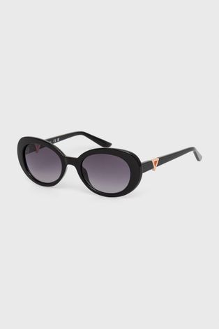 Сонцезахисні окуляри Guess жіночі колір чорний