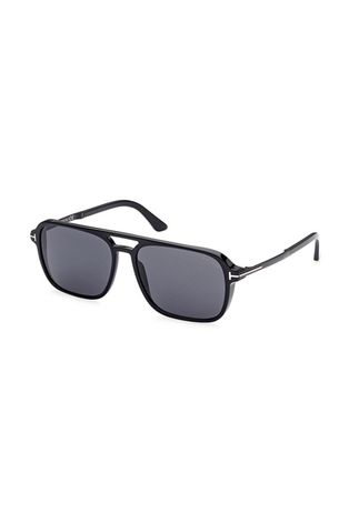 Сонцезахисні окуляри Tom Ford чоловічі колір чорний