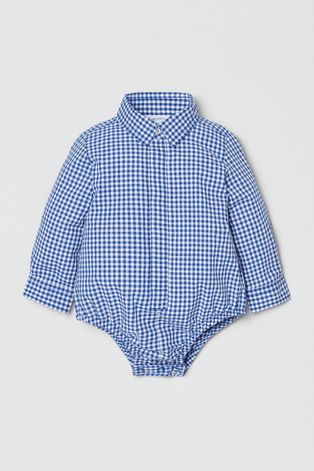 Бавовняна сорочка для немовля OVS колір синій