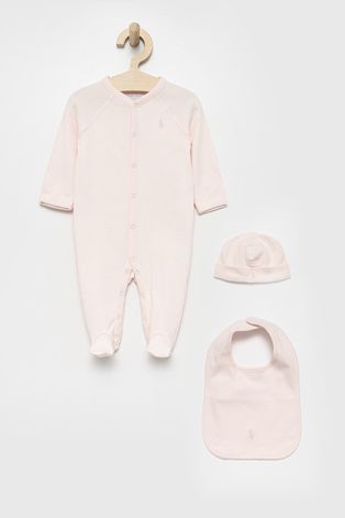 Σετ μωρού Polo Ralph Lauren χρώμα: ροζ