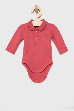 Body pre bábätká Tommy Hilfiger ružová farba