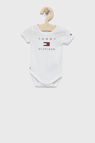 Φορμάκι μωρού Tommy Hilfiger χρώμα: άσπρο
