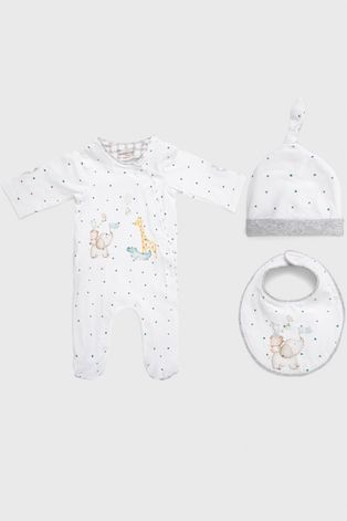 Комплект за бебета Mayoral Newborn в сиво