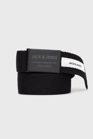 Detský opasok Jack & Jones čierna farba