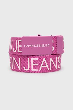 Дитячий ремінь Calvin Klein Jeans колір рожевий