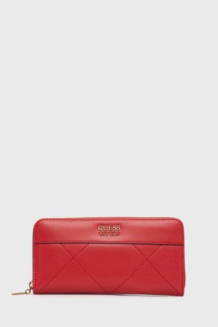 Guess portfel damski kolor czerwony