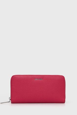 Peněženka Calvin Klein dámská, růžová barva