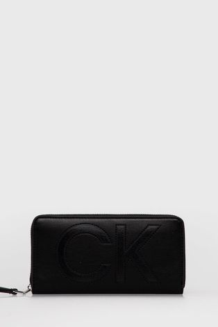 Гаманець Calvin Klein жіночий колір чорний