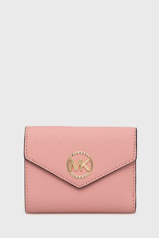 MICHAEL Michael Kors portfel skórzany damski kolor różowy