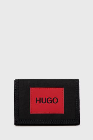 Novčanik Hugo za muškarce, boja: crna