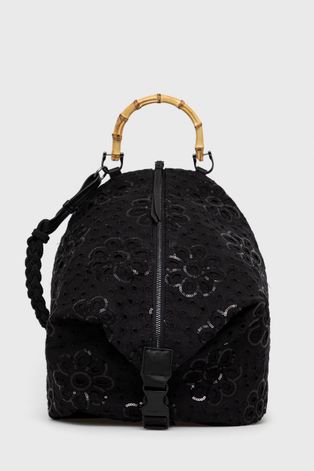 Рюкзак Desigual жіночий колір чорний малий з аплікацією
