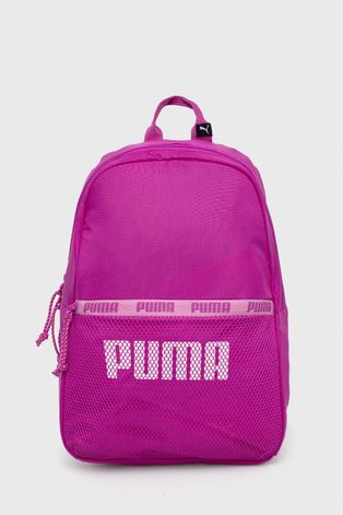 Puma plecak damski kolor różowy mały z nadrukiem