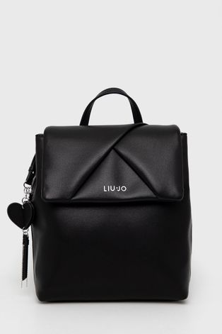 Рюкзак Liu Jo жіночий колір чорний малий гладкий