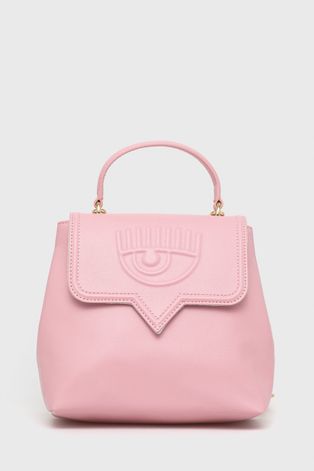 Рюкзак Chiara Ferragni жіночий колір рожевий малий однотонний