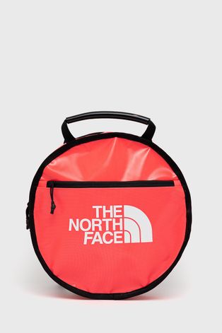 Ruksak The North Face dámsky, ružová farba, malý, s potlačou