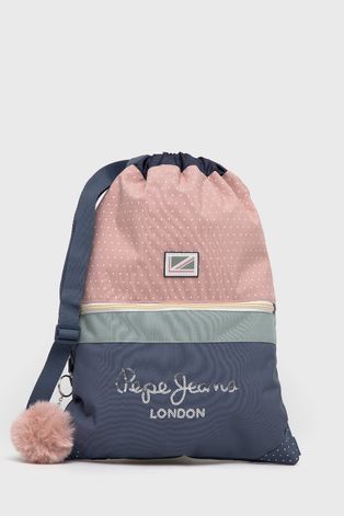 Дитячий рюкзак Pepe Jeans колір рожевий з аплікацією