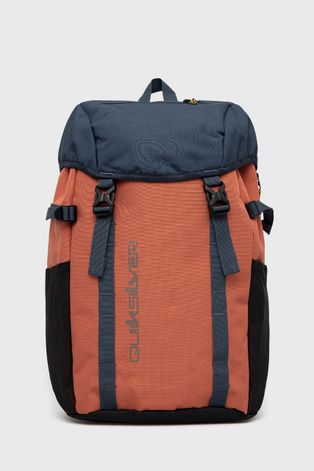 Quiksilver plecak męski kolor pomarańczowy duży wzorzysty