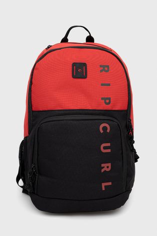 Rip Curl plecak męski kolor czerwony duży z nadrukiem