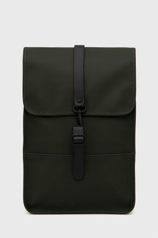 Batoh Rains 12800 Backpack Mini zelená barva, velký, hladký