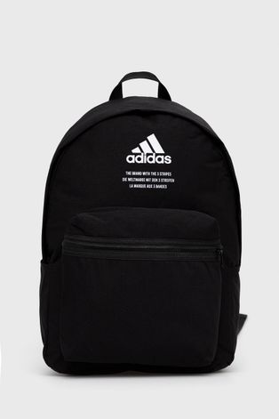 Рюкзак adidas колір чорний великий з принтом