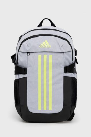adidas plecak kolor szary duży z nadrukiem