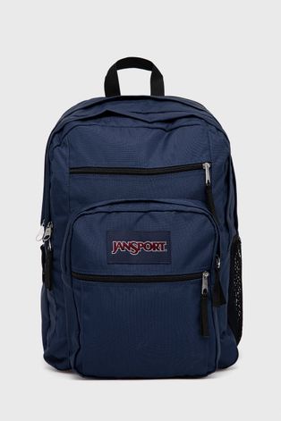 Рюкзак Jansport колір синій великий з аплікацією