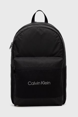 Ruksak Calvin Klein Performance boja: crna, veliki, glatki