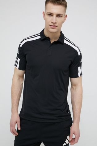 Polo majica adidas Performance za muškarce, boja: crna