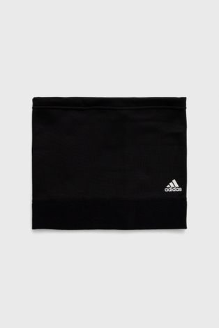 Кръгъл шал adidas Performance мъжки в черно с изчистен дизайн
