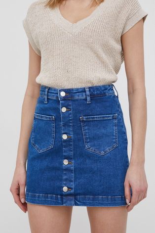 Only spódnica jeansowa mini rozkloszowana