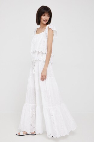 Bavlnn sukn Pepe Jeans Jodie bl barva, maxi, kov