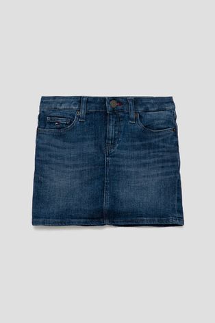 Детская джинсовая юбка Tommy Hilfiger mini прямая