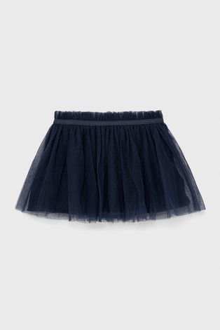 Детская хлопковая юбка Tom Tailor цвет синий mini расклешённая
