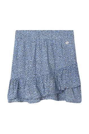 Dječja suknja Michael Kors boja: tamno plava, mini, ravna