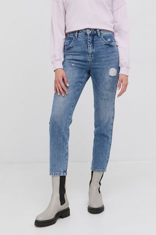 Хлопковые джинсы Patrizia Pepe женское цвет высокая посадка