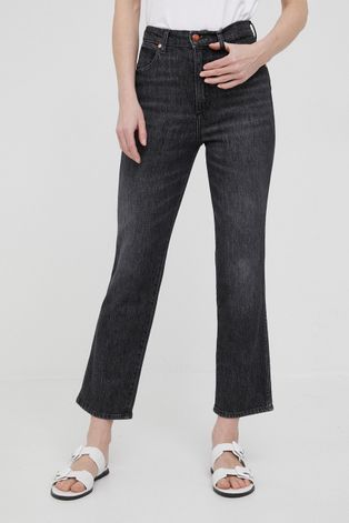 Wrangler jeansy WILD WEST GRANITE damskie high waist