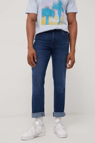 Wrangler jeansy TEXAS SLIM BLUE SILK męskie