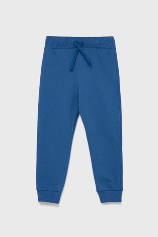 Детски памучен панталон United Colors of Benetton с принт