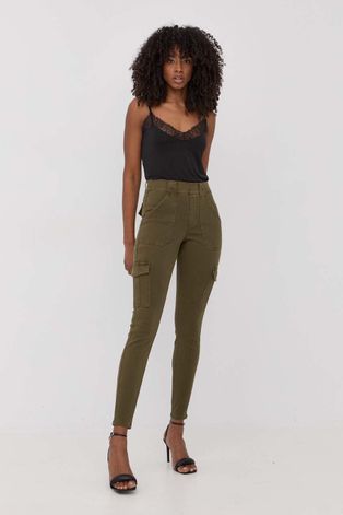 Παντελόνι Spanx γυναικείο, χρώμα: πράσινο