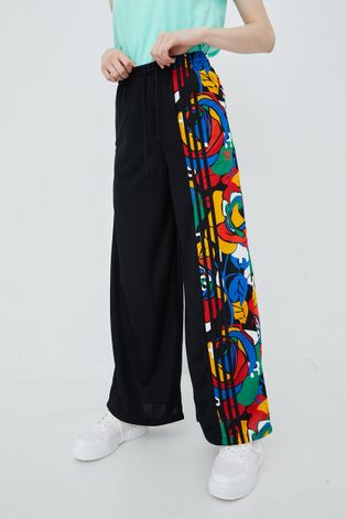 adidas Originals spodnie dresowe x Rich Mnisi HC4471 damskie kolor czarny wzorzyste