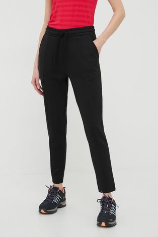 Outhorn pantaloni de trening femei, culoarea negru, neted