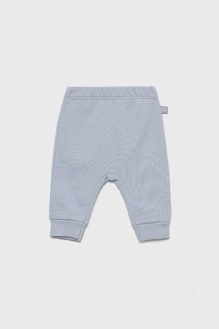 Детски памучен панталон United Colors of Benetton с изчистен дизайн