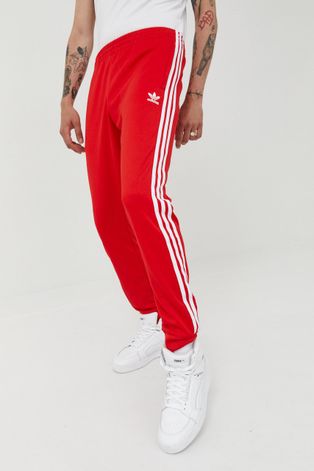 Παντελόνι φόρμας adidas Originals Adicolor χρώμα: κόκκινο