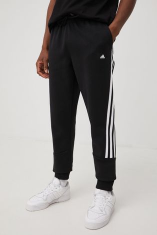 Спортивні штани adidas Performance H46533 чоловічі колір чорний з аплікацією