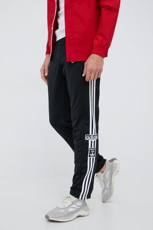 Спортивные штаны adidas Originals Adicolor мужские цвет чёрный с аппликацией