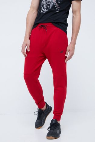 Παντελόνι φόρμας 4F χρώμα: κόκκινο