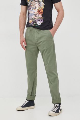 s.Oliver spodnie męskie kolor zielony joggery